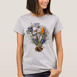 Krokus Lente Bloem Bloemen Kunst T-shirt