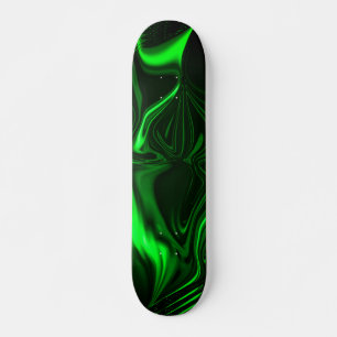 Krommen en vouwen groen gekleurd op donkere achter skateboard