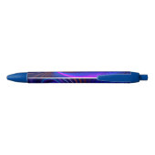 Kromming Blauwe Inkt Pen (Achterkant)