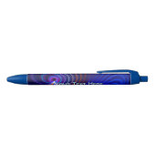 Kromming Blauwe Inkt Pen (Bovenkant)
