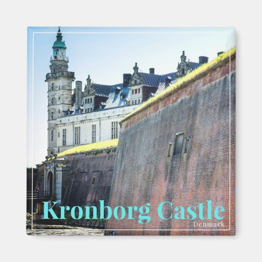 Kronborg Denmark Souvenir Magnet Magneet (Voorkant)