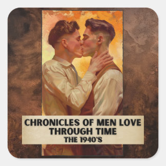 Kronieken van Mannen Liefde Door Tijd, De jaren 19 Vierkante Sticker