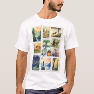 Kronieken van Narnia waterverf stickers T-shirt