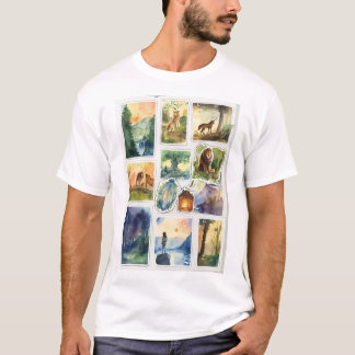 Kronieken van Narnia waterverf stickers T-shirt