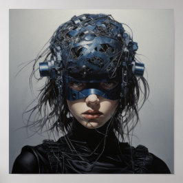 Kronieken van Valor: Futuristische Superheroine Po Poster