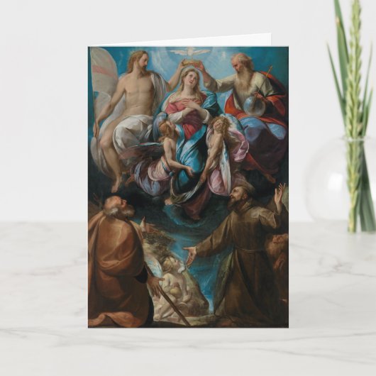 Kroning Maagd Maria St. Joseph Francis Kaart (Voorkant)
