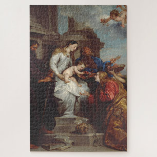 Kroning van de Heilige Rosalia door Anthony van Dy Legpuzzel