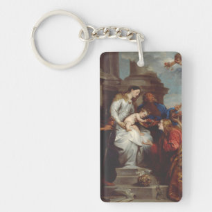 Kroning van de Heilige Rosalia door Anthony van Dy Sleutelhanger