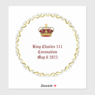 Kroning van Koning Charles 111 6 mei 2023 Sticker