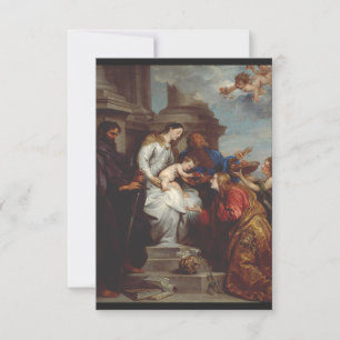 Kroning van Sint Rosalia door Anthony van Dyck RSVP Kaartje