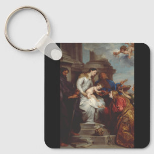 Kroning van Sint Rosalia door Anthony van Dyck Sleutelhanger