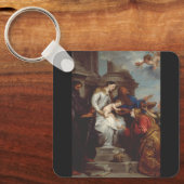Kroning van Sint Rosalia door Anthony van Dyck Sleutelhanger (Voorkant)