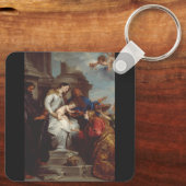 Kroning van Sint Rosalia door Anthony van Dyck Sleutelhanger (Achterkant)