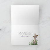 Kroning van Thorns en Nails Feestdagen Kaart (Binnen)