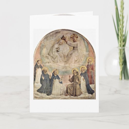 Kroning van Virgin door Fra Angelico Kaart (Voorkant)
