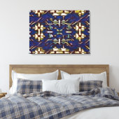 Kronkel en draad canvas afdruk (Insitu (Slaapkamer))