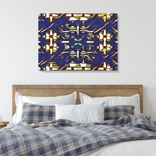 Kronkel en draad canvas afdruk (Insitu (Slaapkamer))