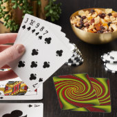 Kronkelend blad..... pokerkaarten (Insitu)