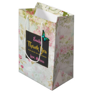Kronkelend op  collage Bridesmaid Dank u Medium Cadeauzakje