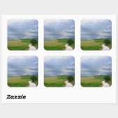 Kronkelende weg in Toscane sticker (Vel)