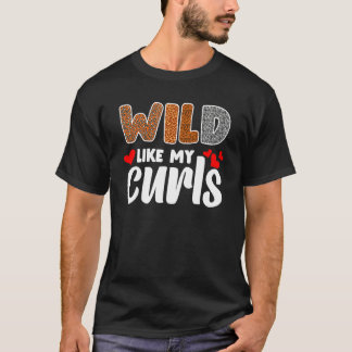 Kronkelhaar Luipaard Peuter Meisjes Wild Net Als M T-shirt