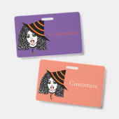 Kronkelharige Heks Thunder_Cove Badge (Voor- en achterkant)