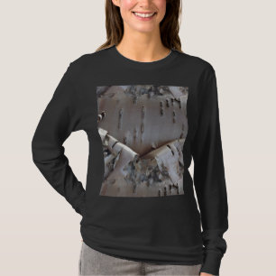Kronkelig Berkenbast Boom Rustiek T-shirt