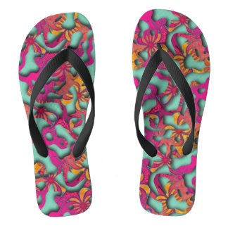 Kronkelig Laadt naadloos patroon 14 + uw rug. Teenslippers