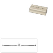 Kronkelige lijn nr. 8 	rubberstempel (Gestempeld)