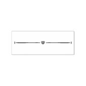 Kronkelige lijn nr. 8 	rubberstempel (Afrduk)