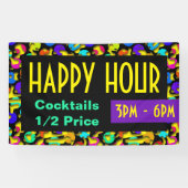 Kronkelige Lussen naadloos patroon 09 + uw backgr. Spandoek (Horizontaal)