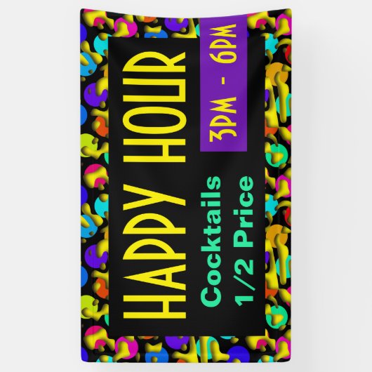 Kronkelige Lussen naadloos patroon 09 + uw backgr. Spandoek (Verticaal)