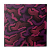 Kronkelige Pinkies Abstract Patroon Tegeltje (Voorkant)