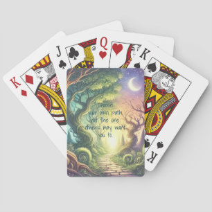Kronkelpad & citaat pokerkaarten