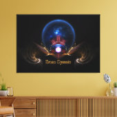 Krono Dynamic Fantasy Fractal Art van Xzendor7 Canvas Afdruk (Insitu (Woonkamer))