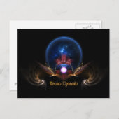 Krono Dynamic Fractal Art Briefkaart (Voorkant / Achterkant)