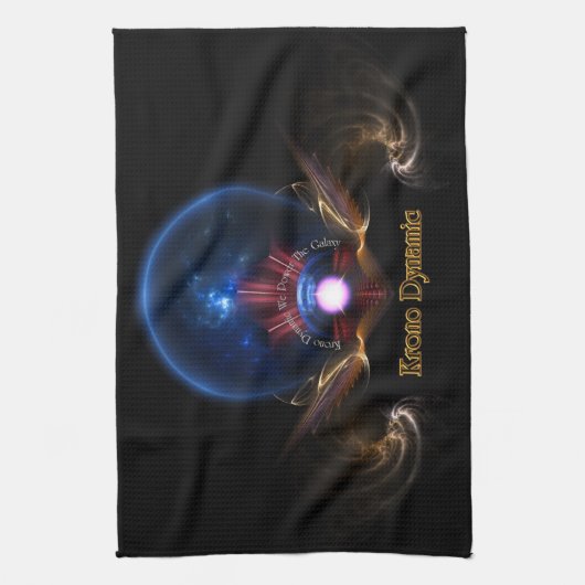 Krono Dynamic Fractal Art Kitchen Towel Theedoek (Verticaal)