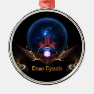 Krono Dynamic Fractal Art Premium-Ornament Metalen Ornament