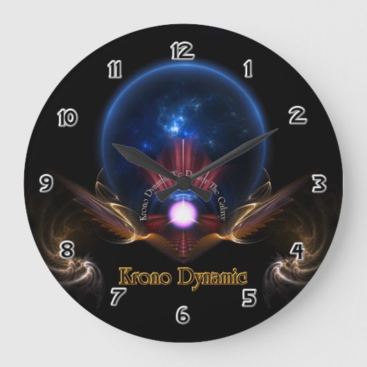 Krono Dynamic Fractal Art Wall klok (Voorkant)