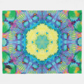 Kronos Kaleidoscoop Fleece Deken (Voorkant (Horizontaal))