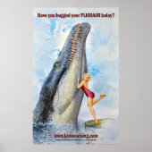 KRONOS RIJSEND "Hug Your PLIOSAUR"-poster Poster (Voorkant)