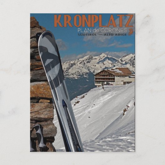 Kronplatz Skis Briefkaart (Voorkant)