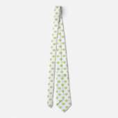 Kroon 01 - Martian Green over White Stropdas (Achterkant)