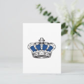 Kroon - blauw briefkaart (Staand voorkant)