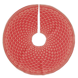 Kroon Chakra Mandala op Rood Kerstboom Rok