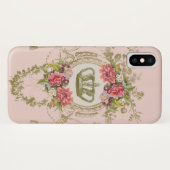 Kroon en bloemen Case-Mate iPhone case (Achterkant (horizontaal))