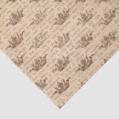 kroon en Duitse tekst Tissuepapier (Detail)