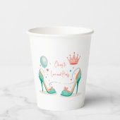 Kroon en Hoge Hakken – Glamoureuze Roze & Mint The Papieren Bekers (Achterkant)