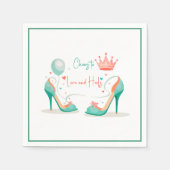 Kroon en Hoge Hakken – Glamoureuze Roze & Mint The Servet (Voorkant)