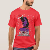 Kroon en medue rond de kerstboom t-shirt (Voorkant)